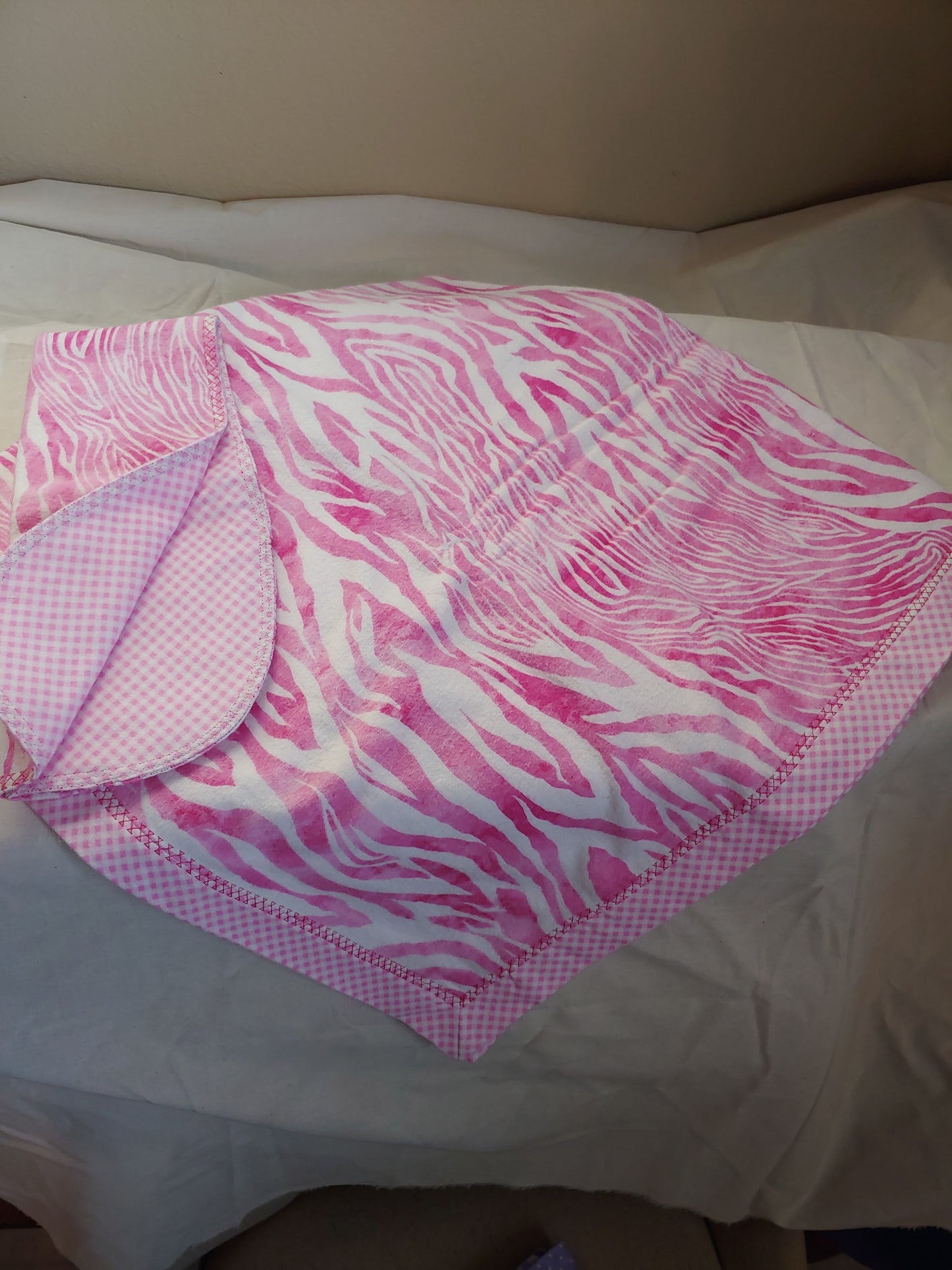 Handmade 100% Cotton Flannel Blanket and Burp Cloth