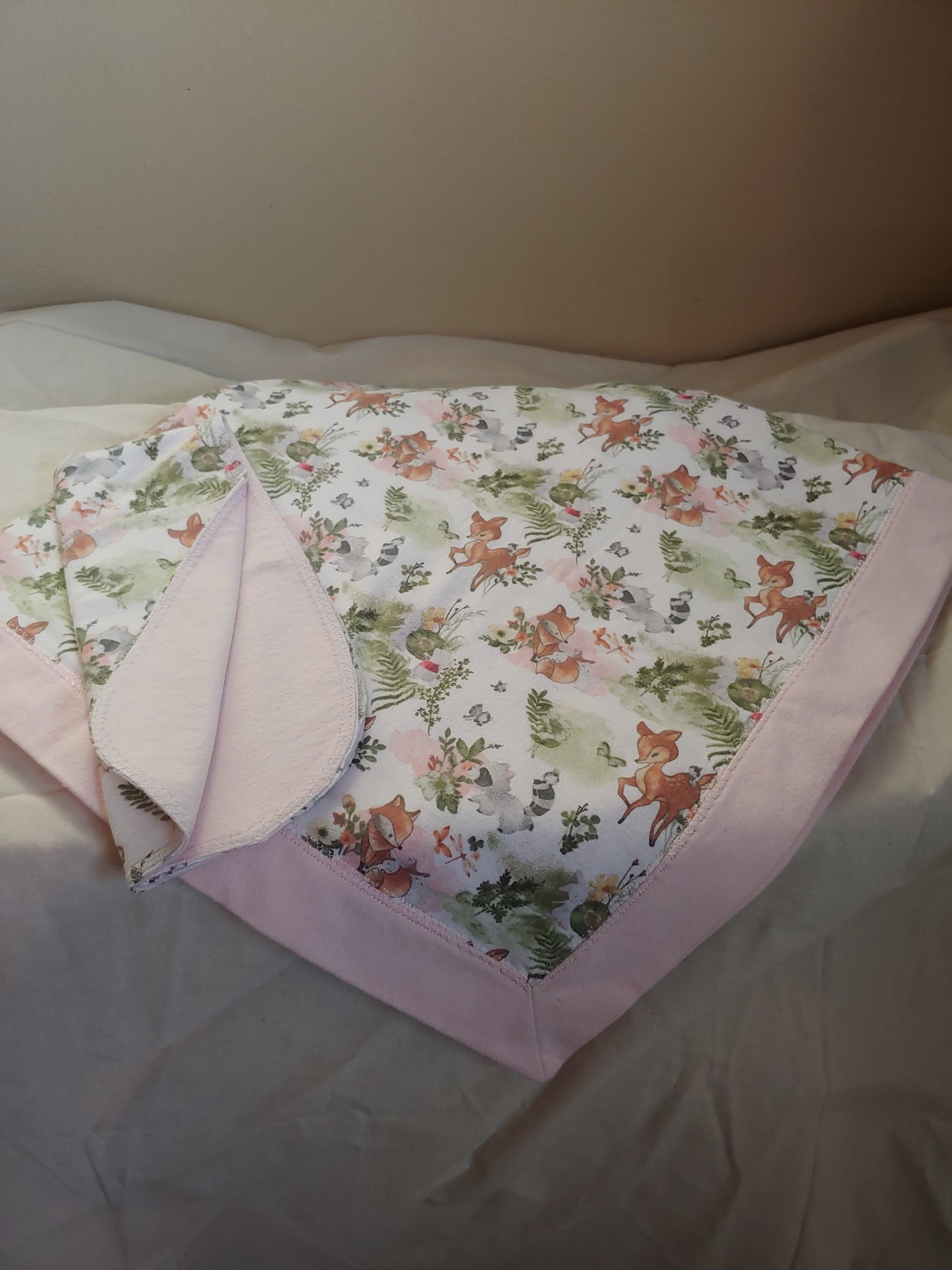 Handmade 100% Cotton Flannel Blanket and Burp Cloth