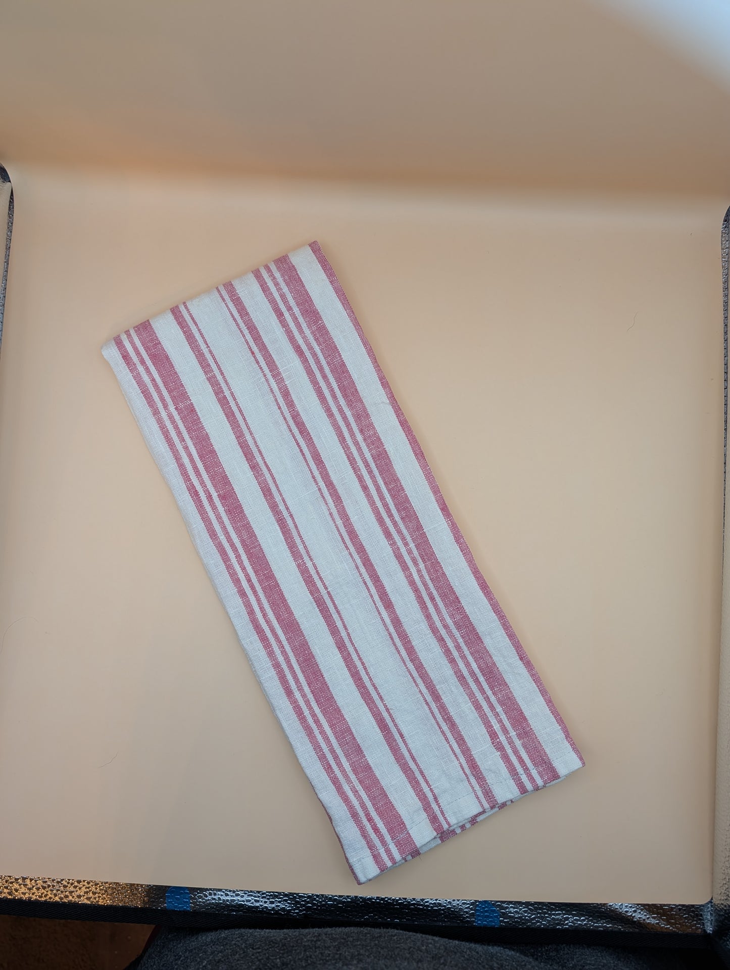 Striped 100% Linen Towel