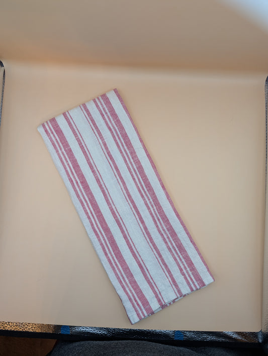 Striped 100% Linen Towel