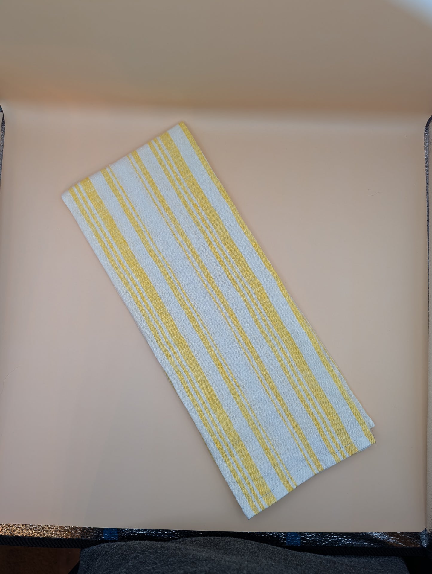 Striped 100% Linen Towel